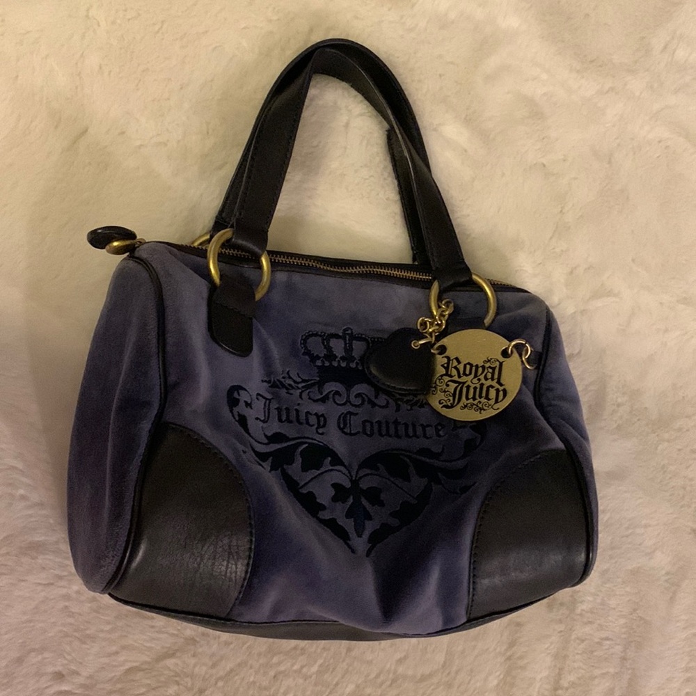 Original Juicy Couture velour blue Y2K purse